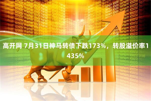 高开网 7月31日神马转债下跌173%，转股溢价率1435%